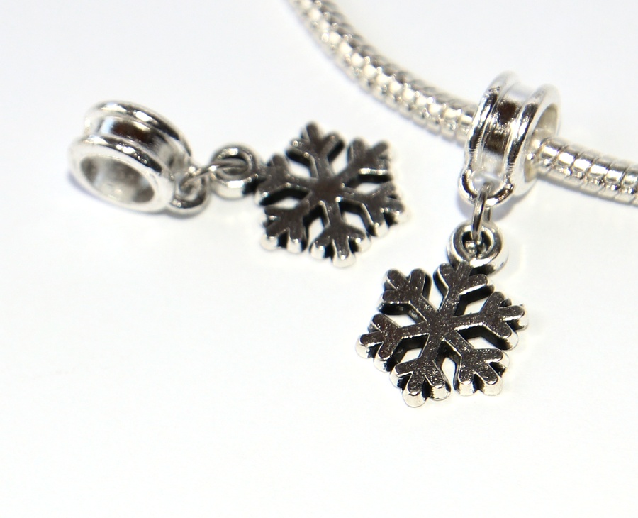 Korálek Fashion Jewerly - Přívěsek Sněhová vločka, Příroda, Snowflake 3210
