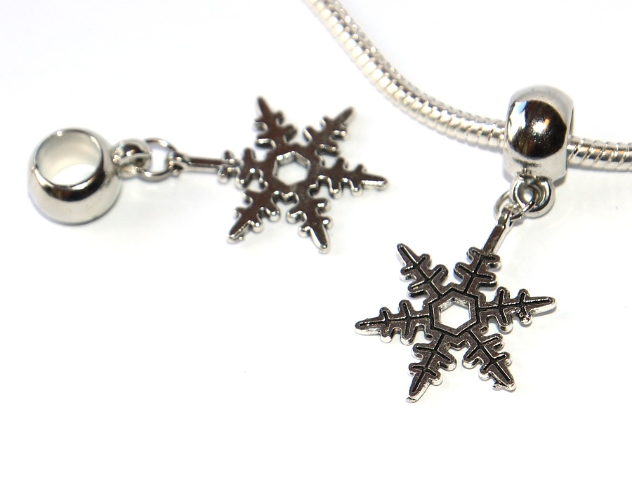 Korálek Fashion Jewerly - Přívěsek Sněhová vločka, Příroda, Snowflake 3211