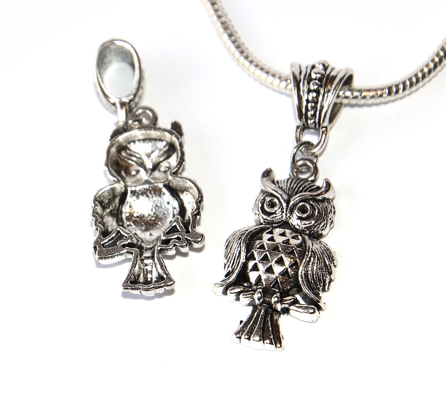 Korálek Fashion Jewerly - Přívěsek Sova, Příroda, Zvířata, Moudrost, Owl 3216