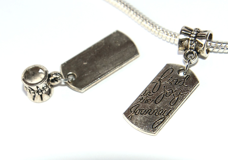 Korálek Fashion Jewerly - Přívěsek Známka, Štítek Find Joy in the Journey, Cestování, Radost Štěstí, Joy 3229