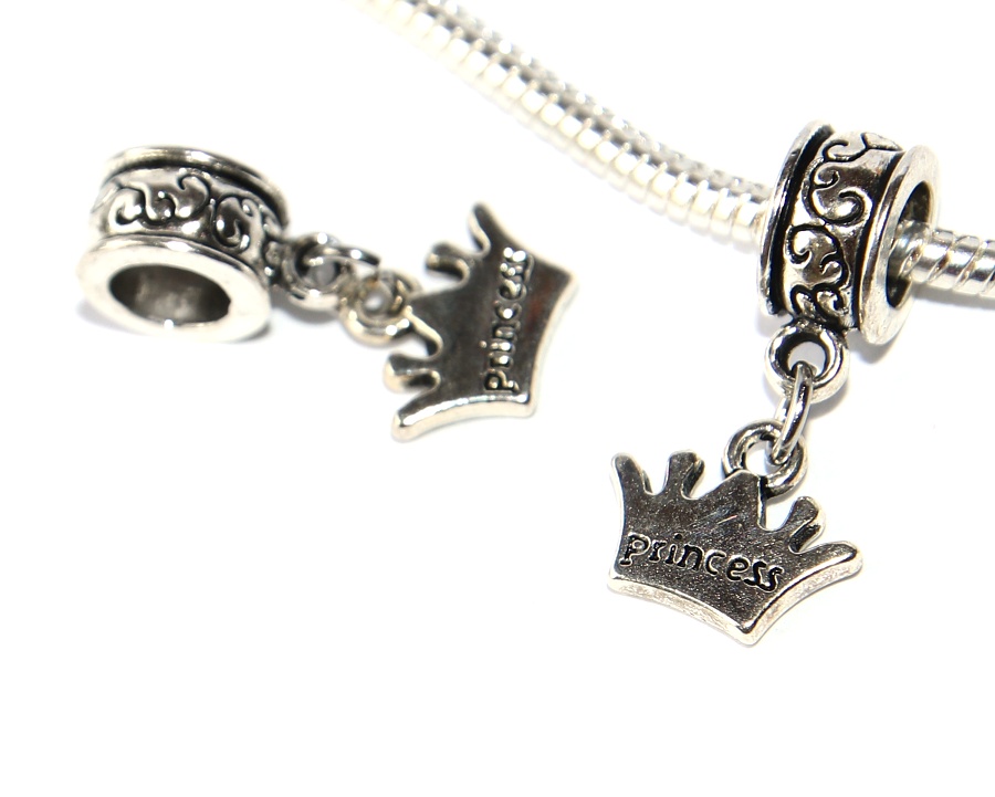 Korálek Fashion Jewerly - Přívěsek Korunka pro princeznu, Radost, Pohádka, Mládí, Princezna, Princess 3237r