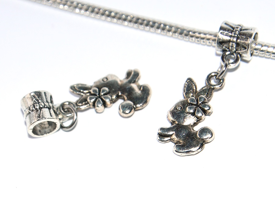 Korálek Fashion Jewerly - Přívěsek Zajíček, Zvířata, Příroda, Radost, Bunny 3256