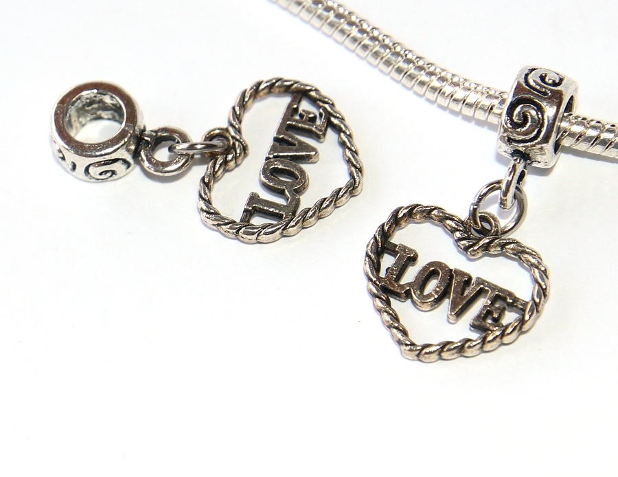 Korálek Fashion Jewerly - Přívěsek Srdce lásky, Srdíčko, Láska, Radost, Štěstí, Love Heart 3269