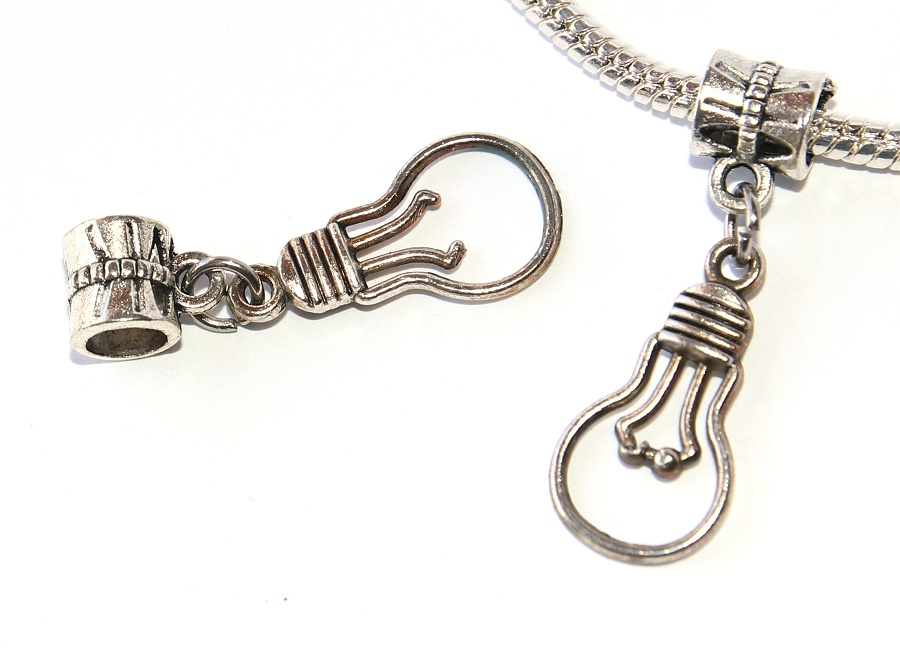 Korálek Fashion Jewerly - Přívěsek Žárovka, Světlo, Domov, Rodina, Radost, Bulb 3279