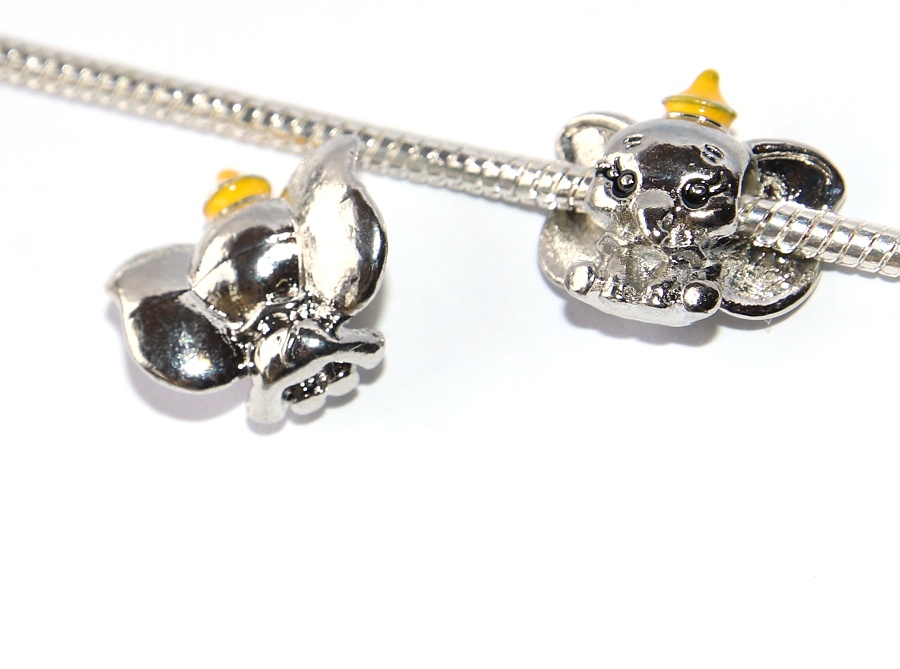 Korálek na náramek nebo řetízek Fashion Jewerly - Slon, Slůně, Zvířata, Příroda, Elephant 3288