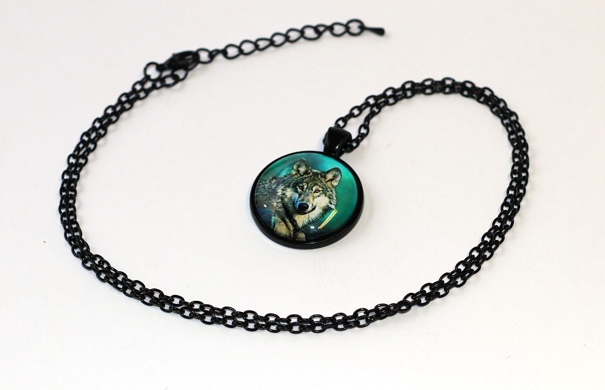 Řetízek Fashion Jewerly - Amulet Vlk Divoký, Přirozený klid, Velkolepá moudrost, Love wolfs 3508