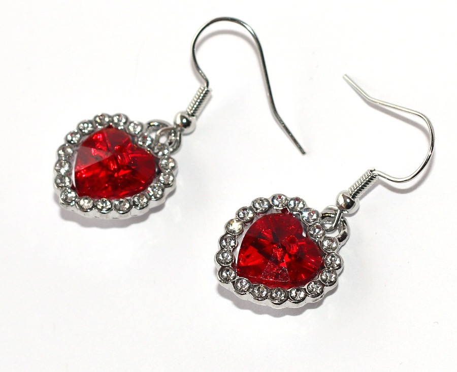 Srdce Oceánu Fashion Jewerly - Červená barva, Třpytivé Srdce, Výběr Prsten, Náramek, Naušnice, Řetízek nebo Vše? :), Love Titanic 3754