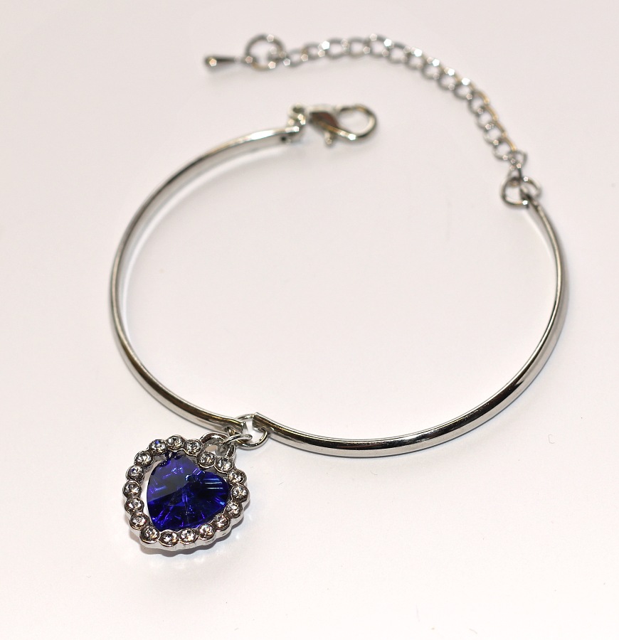 Srdce Oceánu Fashion Jewerly - Modrá barva, Třpytivé Srdce, Výběr Prsten, Náramek, Naušnice, Řetízek nebo Vše? :), Love Titanic 3754