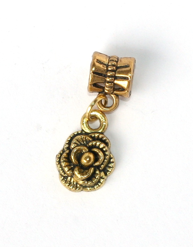 Korálek Fashion Jewerly - Přívěsek zlatá růže 958