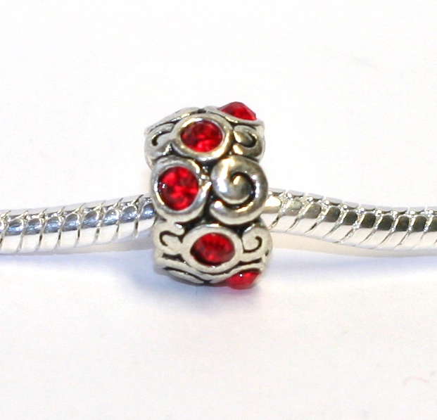 Korálek na náramek Fashion Jewerly - Červená lady 1121