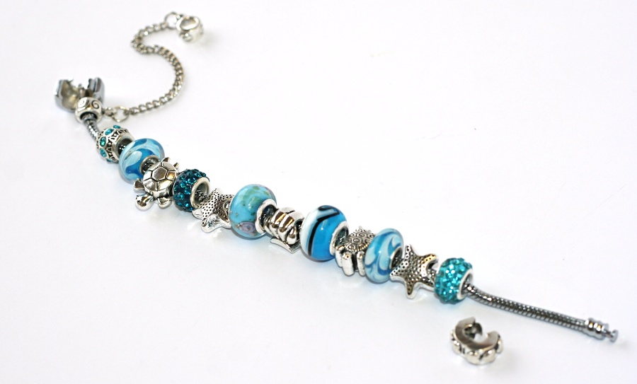 Korálky na Náramek Fashion Jewerly - Oceán, želva, mořská hvězdice 1230