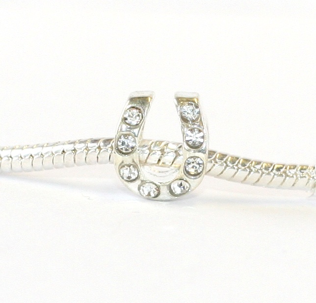 Korálek na náramek Fashion Jewerly - Podkova pro štěstí 1449