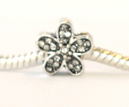 Korálek na náramek Fashion Jewerly - Zdobená květina 1371