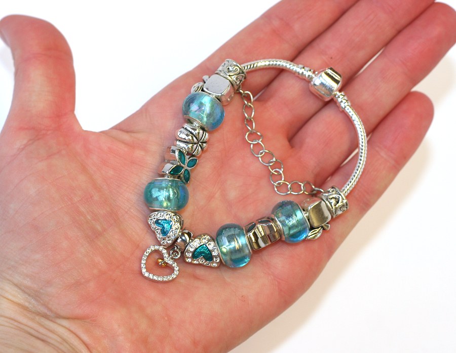 Korálky na Náramek Fashion Jewerly - Zeleno-Modrá Perleť 1399