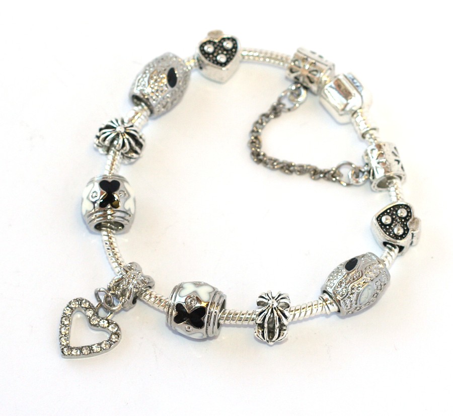 Korálky na náramek Fashion Jewerly - Srdcová dáme hraje poker 1581