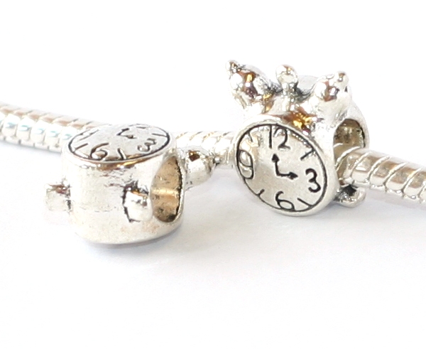 Korálek na náramek Fashion Jewerly - Budík, budíček, hodiny 1689
