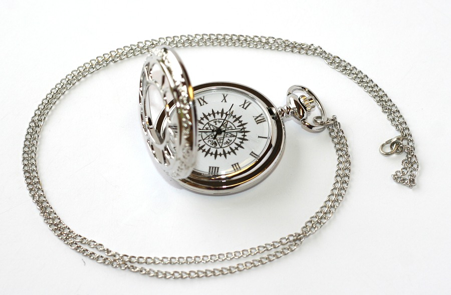 MR kapesní, otevírací hodinky na řetízku - Stříbrný horoskop, Magic Star 1774