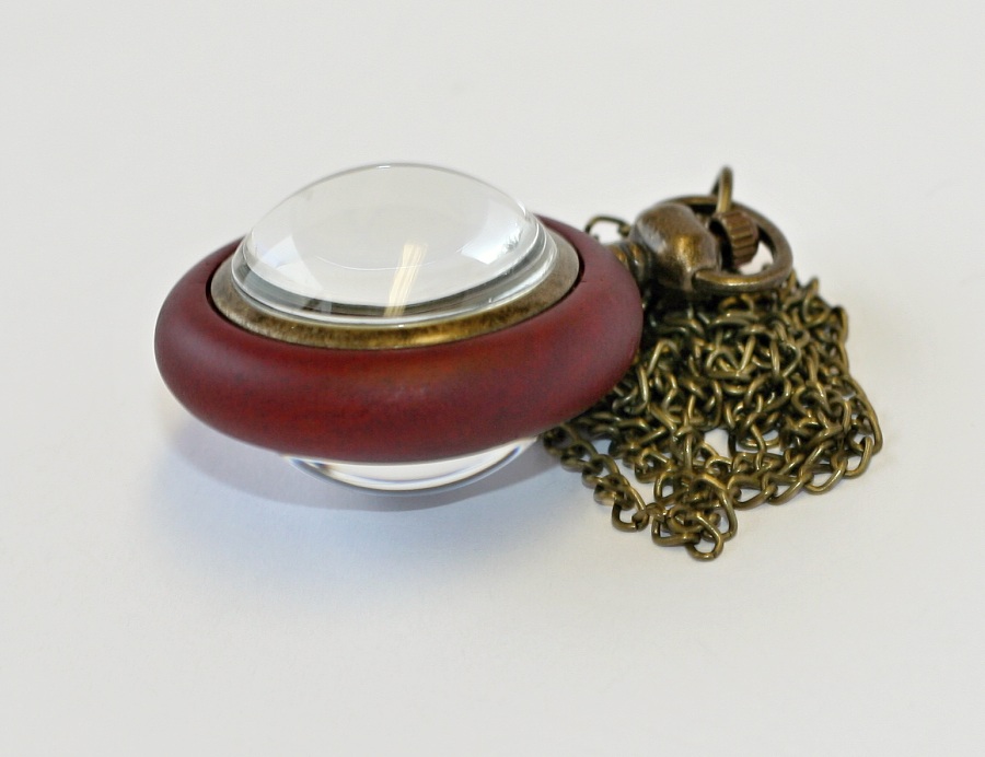 MR kapesní hodinky na řetízku - Skleněná koule průhledná, Dřevěná obruč 1789