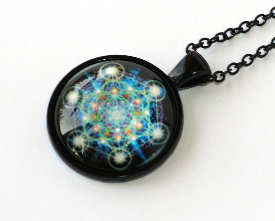 Řetízek Fashion Jewerly - Amulet Mandala, posvátná geometrie, Yoga, Namaste 1934