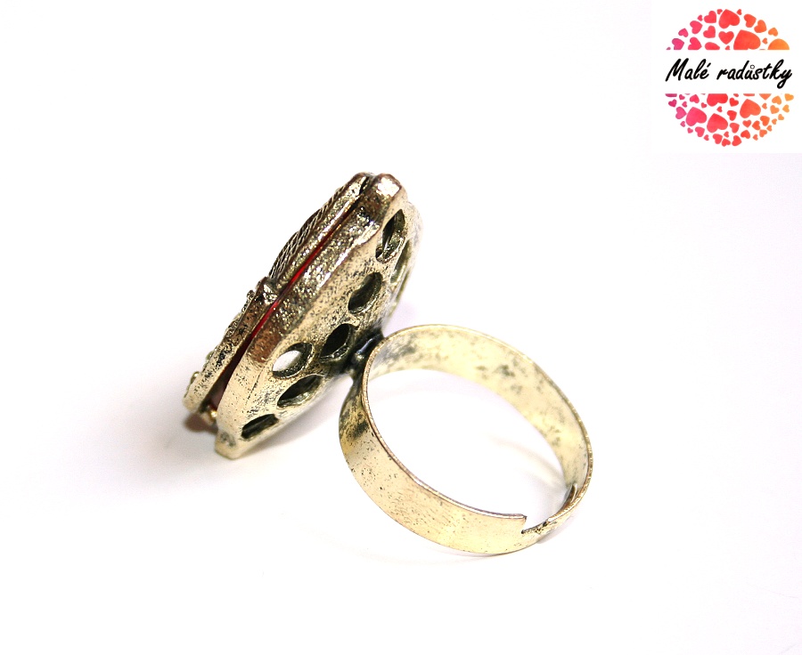 Prsten Fashion Jewerly - Red heart 175