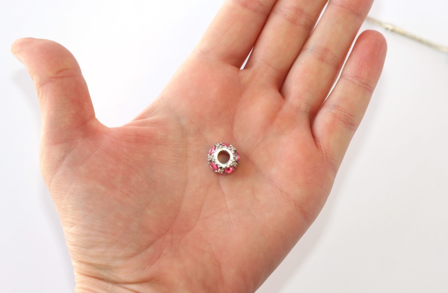 Korálek na náramek Fashion Jewerly - Růžová princezna s perletí 2026