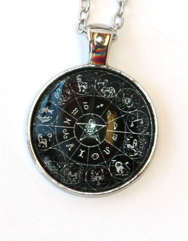 Řetízek Fashion Jewerly - Amulet 12 znamení zvěrokruhu, Pentagram 2056