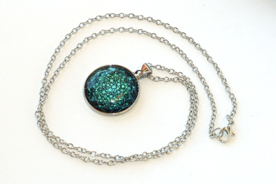 Řetízek Fashion Jewerly - Amulet Mandala, Posvátná geometrie, Namaste 2069