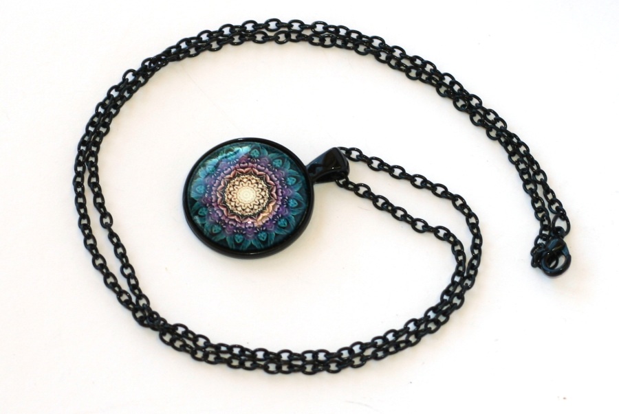 Řetízek Fashion Jewerly - Amulet Mandala, Květ, Lotos, Yoga, Namaste 2071