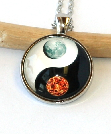 Řetízek Fashion Jewerly - Amulet Jin Jang, Yin Yang, Měsíc, Slunce, Balance 2085
