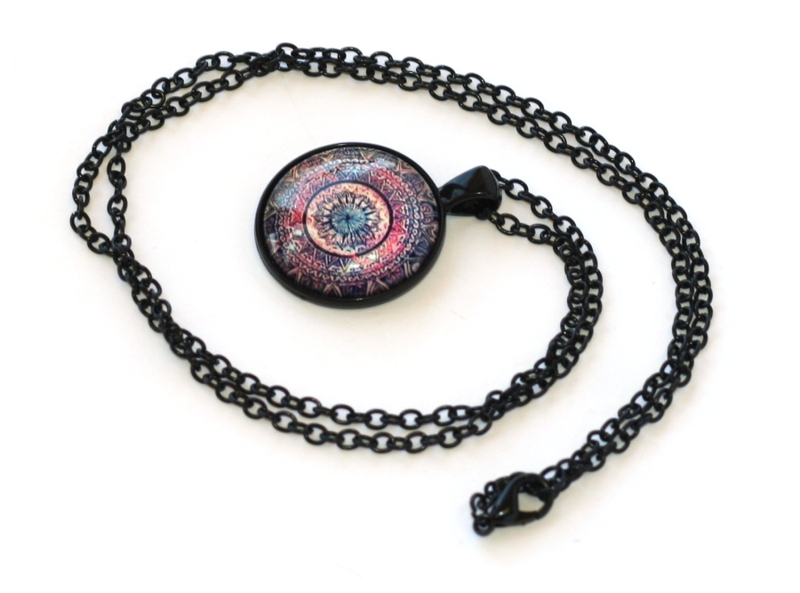 Řetízek Fashion Jewerly - Amulet Mandala, Květ, Lotos, Yoga, Namaste 2088