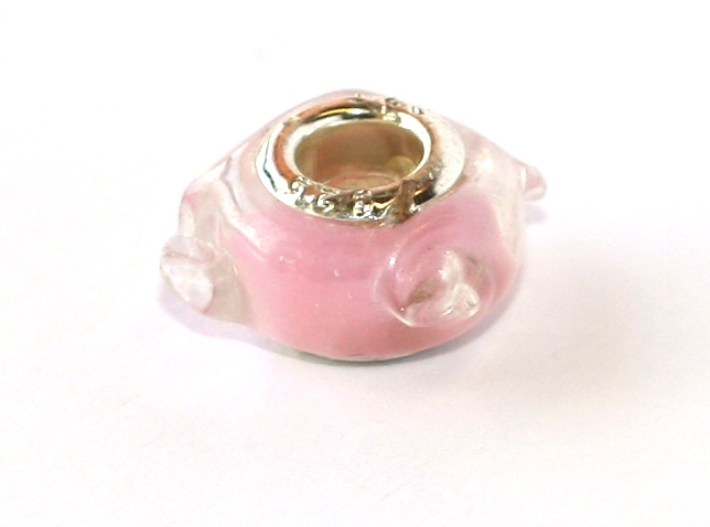Korálek na náramek Fashion Jewerly - Skleněná princezna vystrkuje růžky 2114