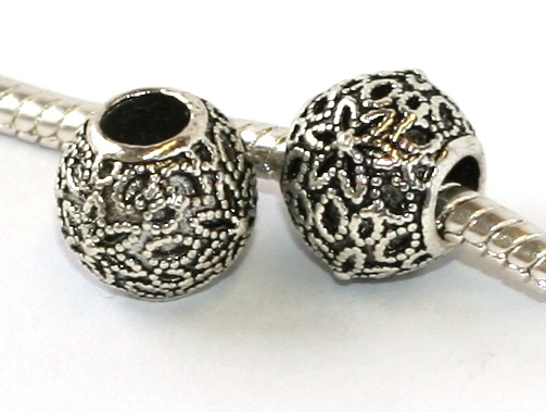 Korálek na náramek Fashion Jewerly - Kulička s hvězdičkami 2168