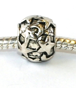 Korálek na náramek Fashion Jewerly - Hvězda, Měsíc, Noční obloha 2181