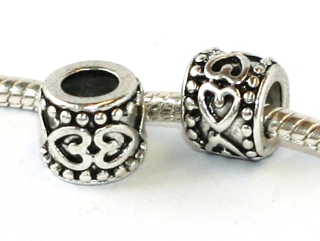 Korálek na náramek Fashion Jewerly - Srdce, Srdíčka a tečky 2186