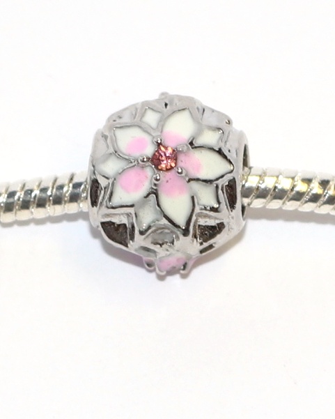 Korálek Fashion Jewerly - Romantická princezna, 3 Enamel květiny, Lilie, Lotus 2305