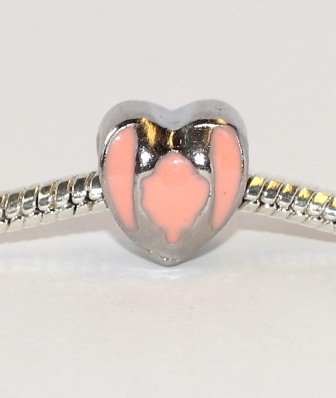 Korálek Fashion Jewerly - Srdce pro princeznu malované glazurou 2310