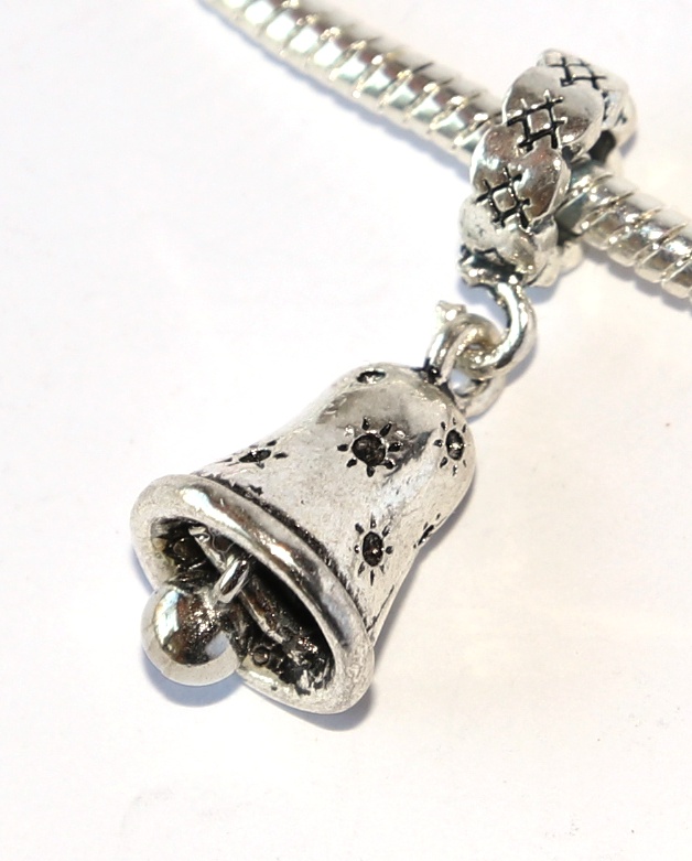 Korálek Fashion Jewerly - Přívěsek Zvon pro štěstí, Zdobený zvoneček 2379