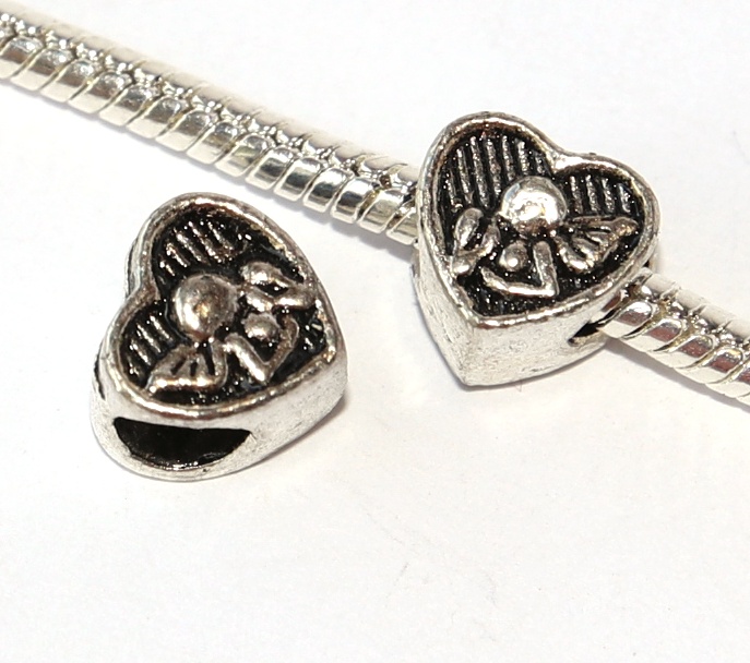 Korálek Fashion Jewerly - Anděl strážný v srdíčku, Angels Love 2402