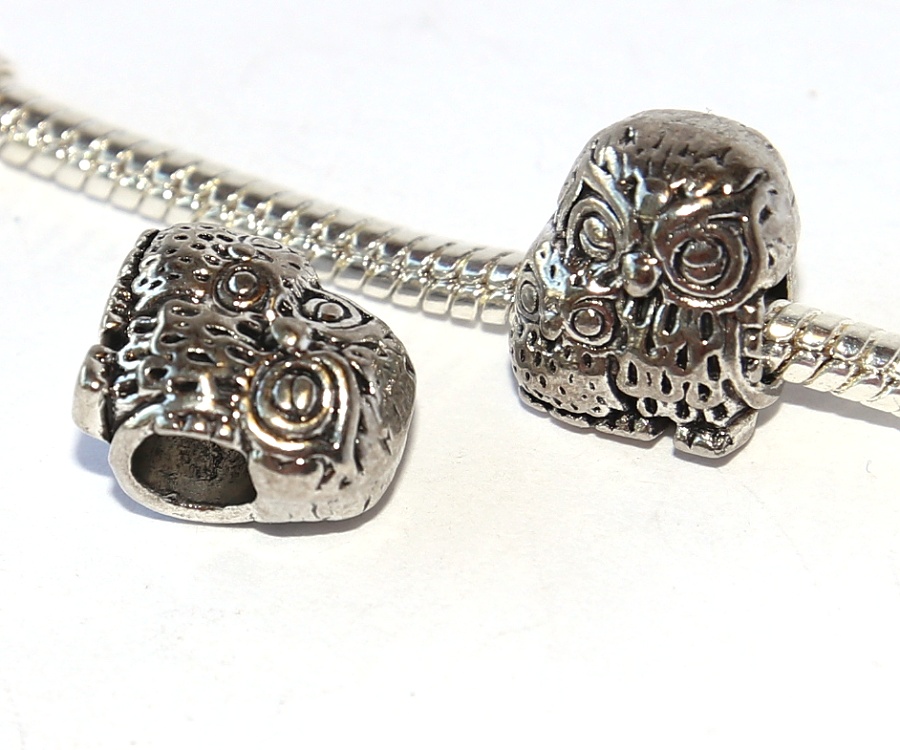 Korálek Fashion Jewerly - Sova s mládětem, Matka a dítě, Soví láska plná moudrosti 2417