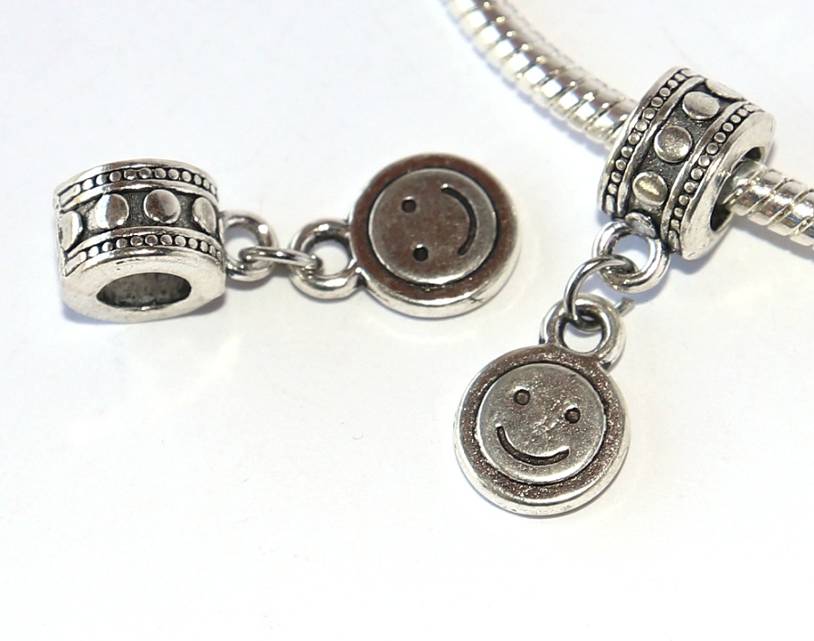 Korálek Fashion Jewerly - Přívěsek Obličej s úsměvem, Smajlík, Happy Smile every Day 2429