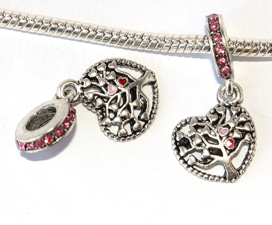 Korálek Fashion Jewerly - Přívěsek Strom života v srdci, Rodinné kořeny, Family forever 2459