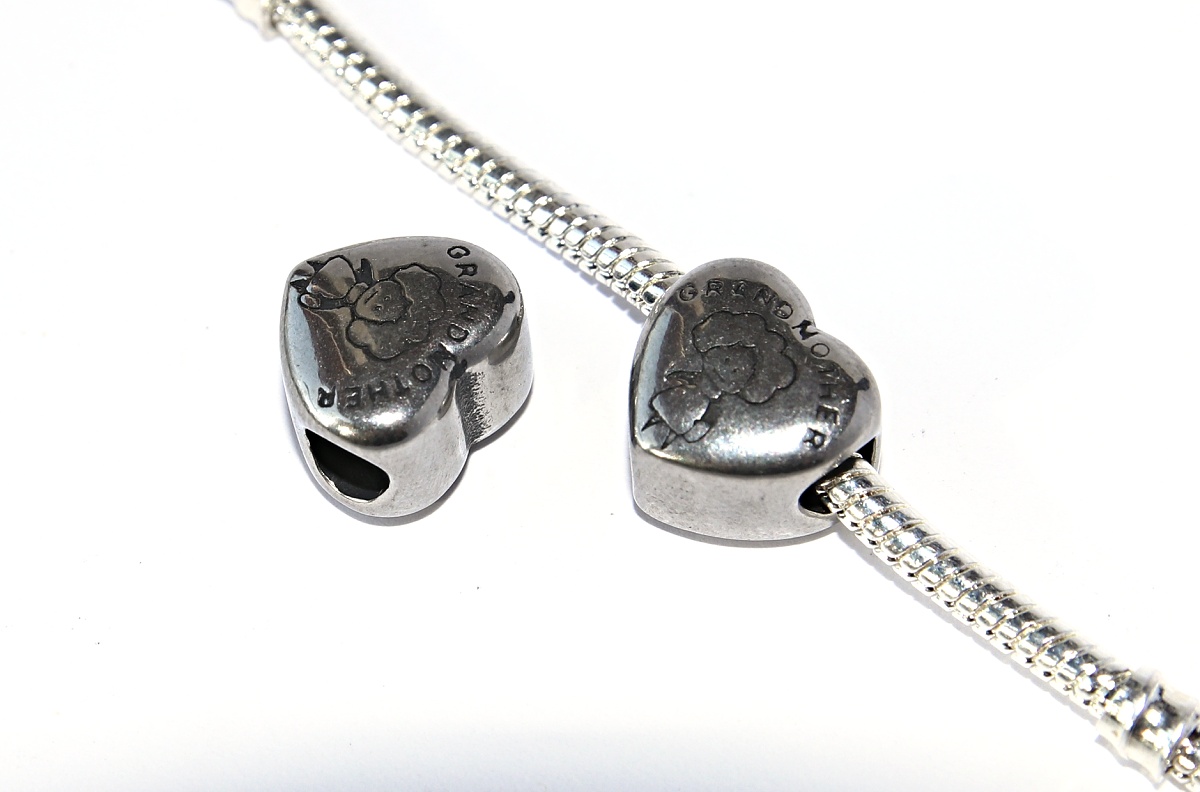 Korálek nerezový Fashion Jewerly - Babička, Miluji svou babičku, Srdce, Love Grandmother 2471