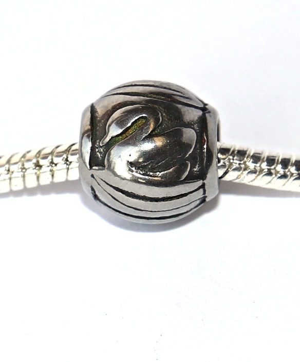 Korálek nerezový Fashion Jewerly - Labuť na vodě, Něžná kráska, Swan princess 2481