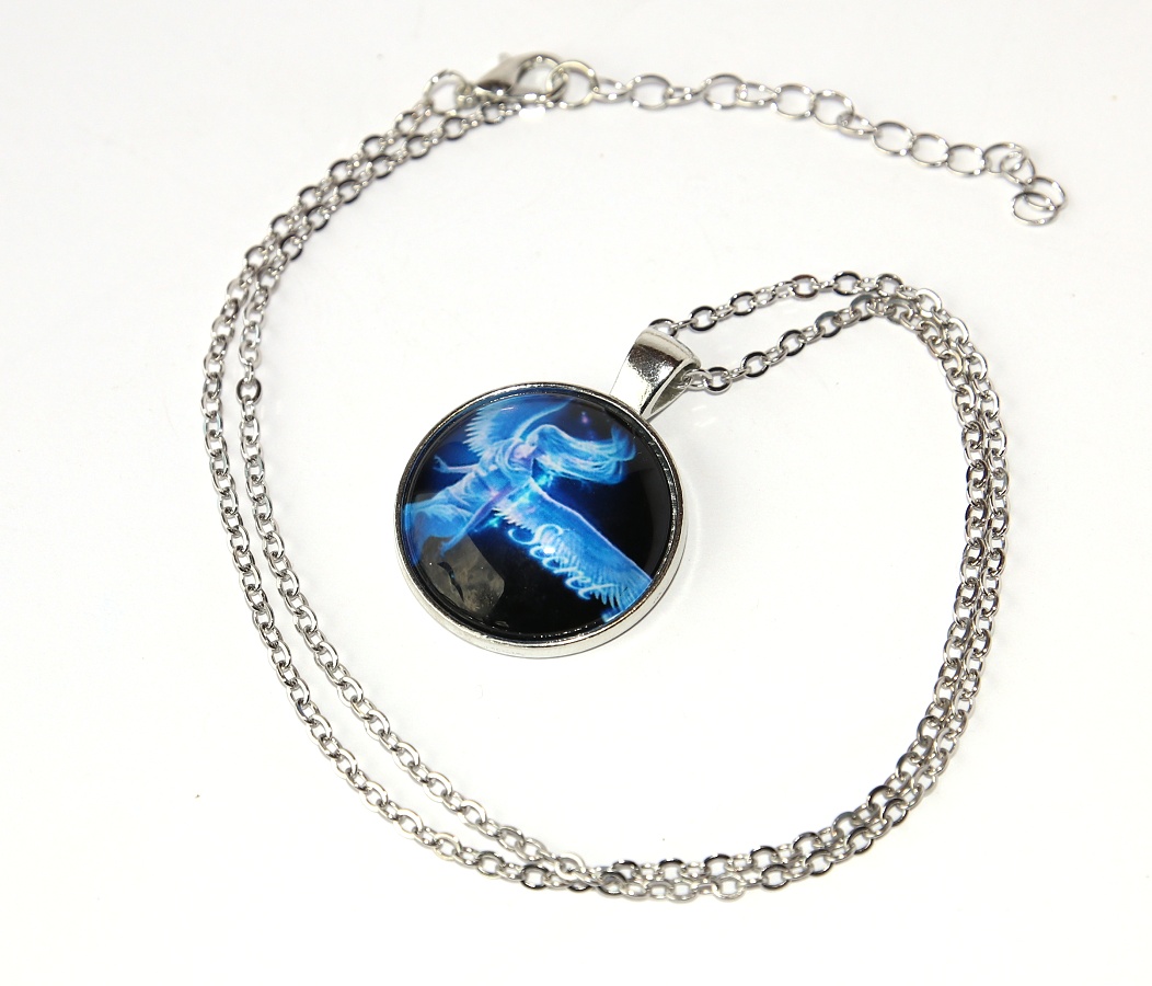 Řetízek Fashion Jewerly - Amulet Modrý Anděl ochránce všech potřebných 2515