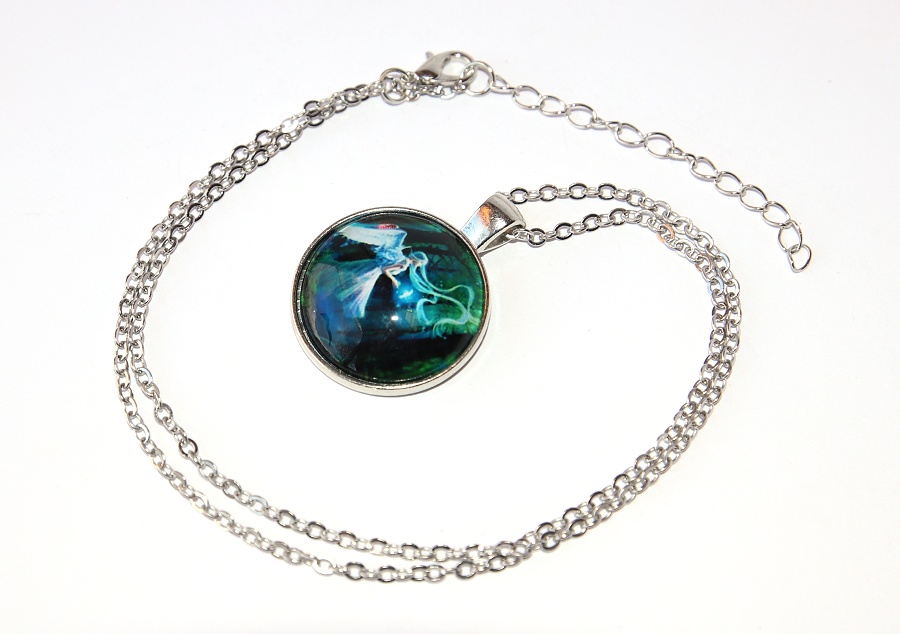 Řetízek Fashion Jewerly - Amulet Anděl s holubičkou, průvodce temnem 2519