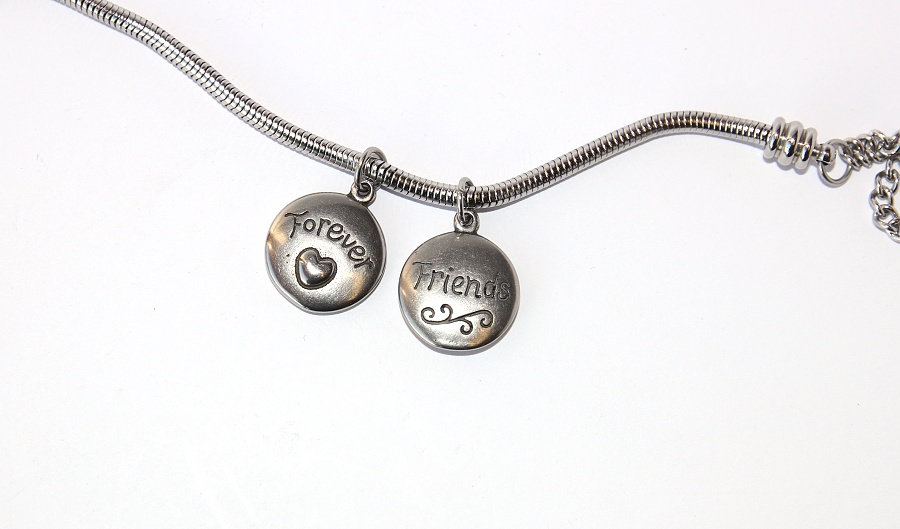 Korálek nerezový Fashion Jewerly - Přívěsek Přátelé navždy, Friends Forever 2573
