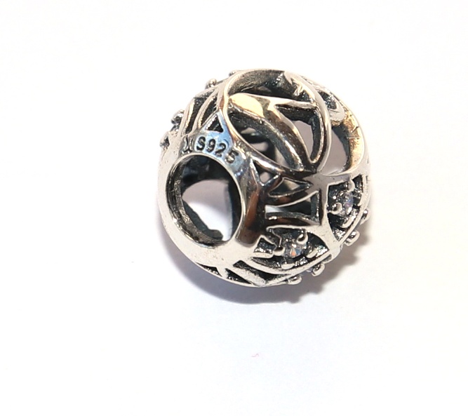 Korálek Fashion Jewerly - Písmeno A, Květinová víla, Stříbrná květina 2596