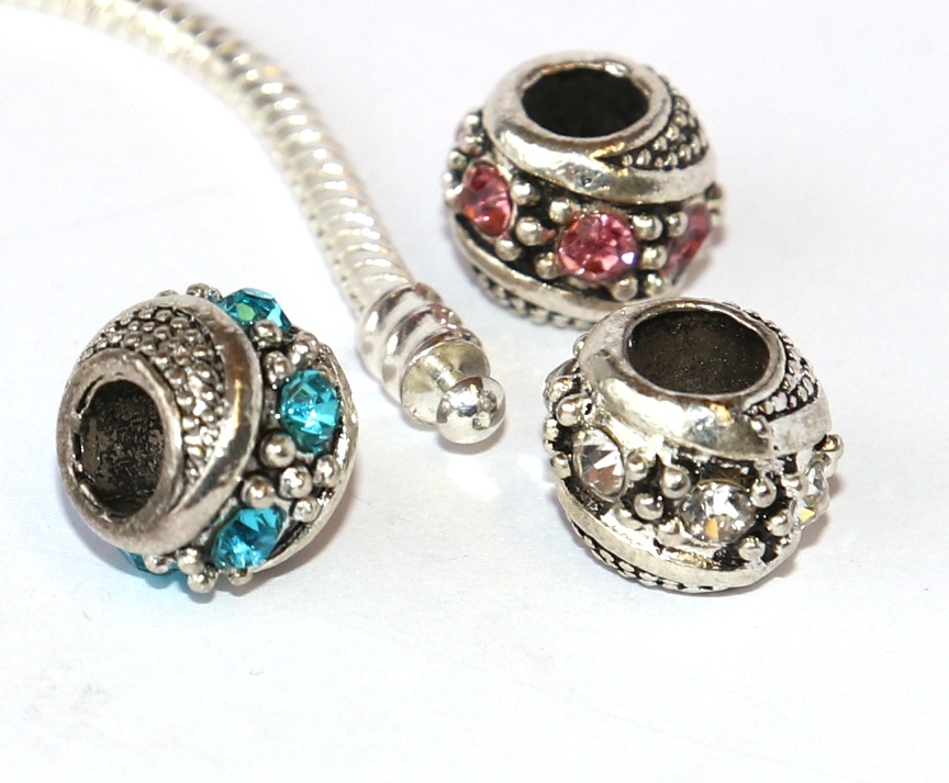 Korálek na náramek Fashion Jewerly - Zdobené baroko, Elegantní dáma, Univerzální přívěsek 2613