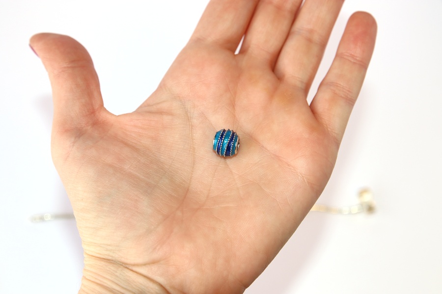 Korálek na náramek Fashion Jewerly - Modré Vlny, Elegantní dáma, Extraordinary Blue Heaven 2622