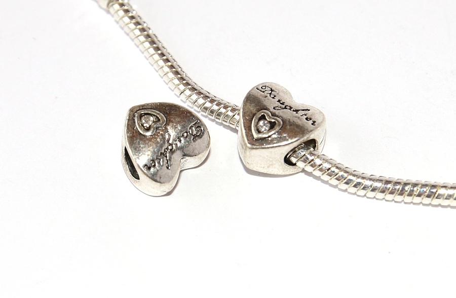 Korálek na náramek Fashion Jewerly - Miluji svou dceru, Srdce, Matka a dcera, Love Daughter 2649